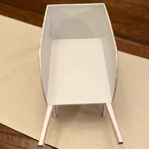 Fall Decor, Hello Fall Wheelbarrow Decor, Fall Metal Wheelbarrow Centerpiece - Picture 14 of 16